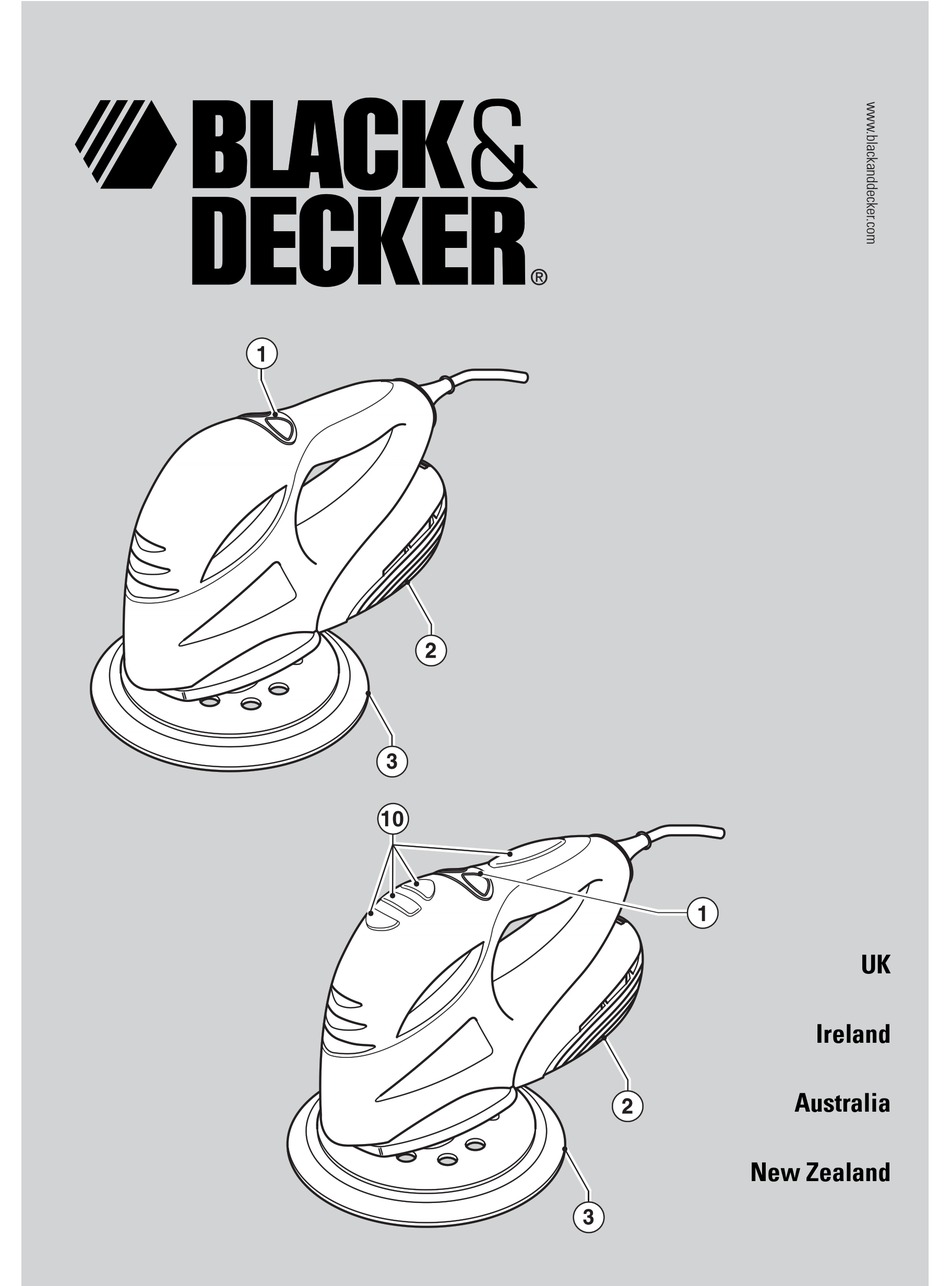 BLACK DECKER PALM SANDER MANUAL Pdf Download ManualsLib