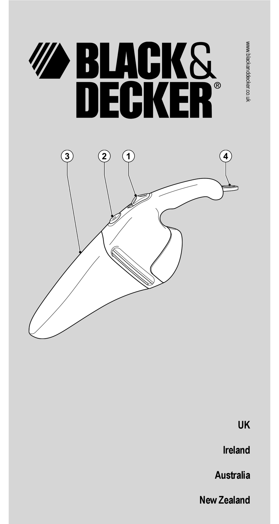 BLACK DECKER HAND HELD VACUUM CLEANER MANUAL Pdf Download