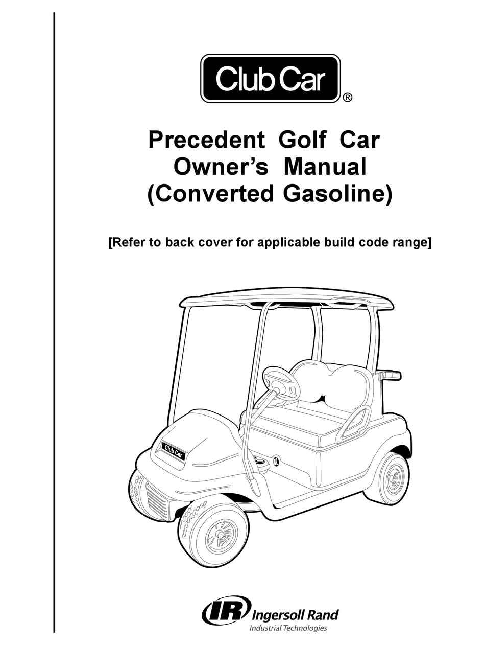 CLUB CAR PRECEDENT OWNER'S MANUAL Pdf Download ManualsLib