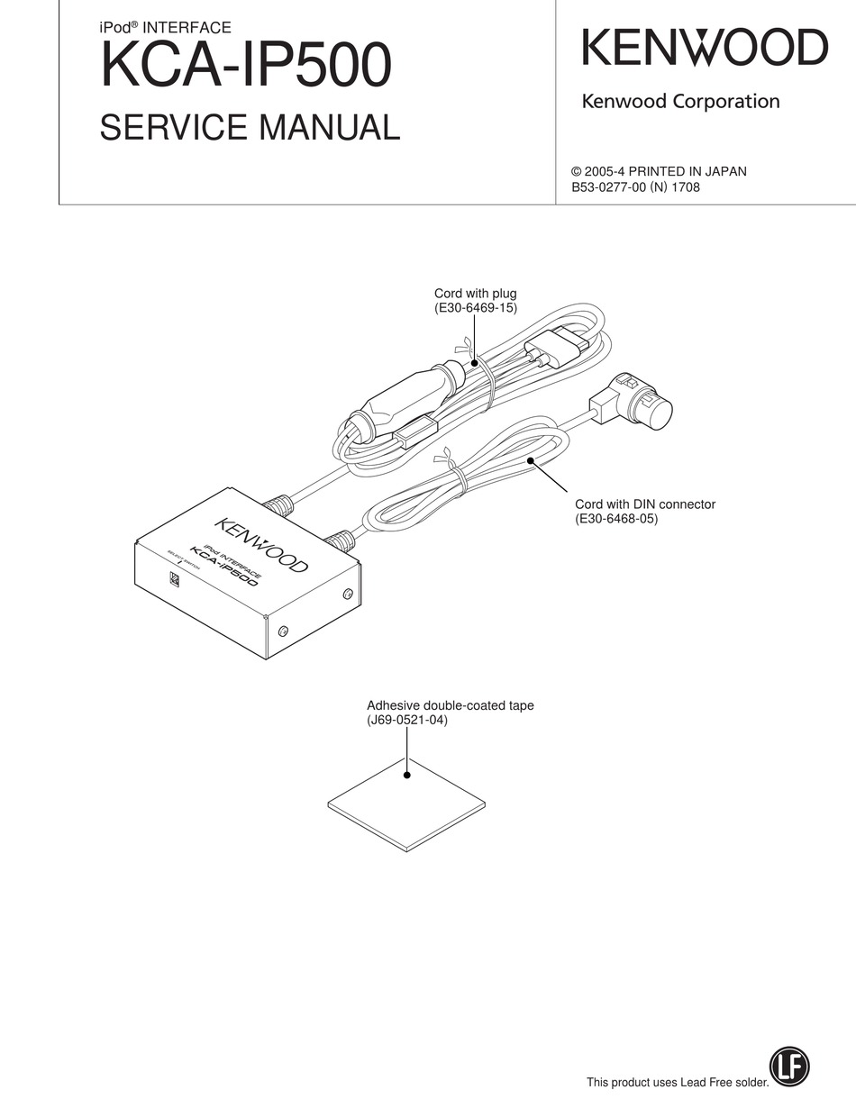 KENWOOD KCA-IP500 SERVICE MANUAL Pdf Download | ManualsLib