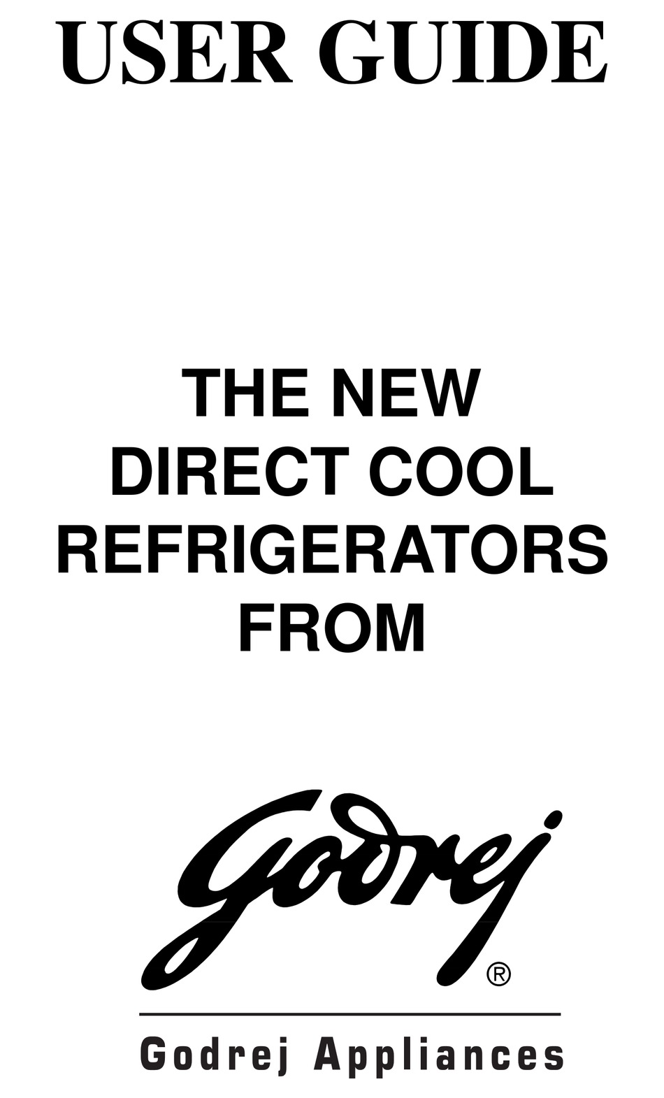 godrej edge fridge manual