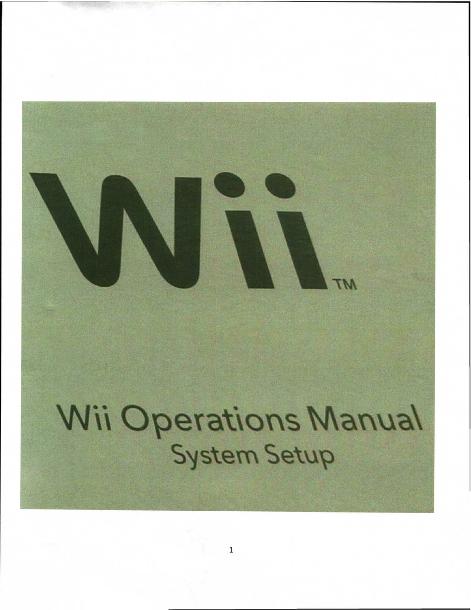 NINTENDO WII SYSTEM SETUP Pdf Download | ManualsLib