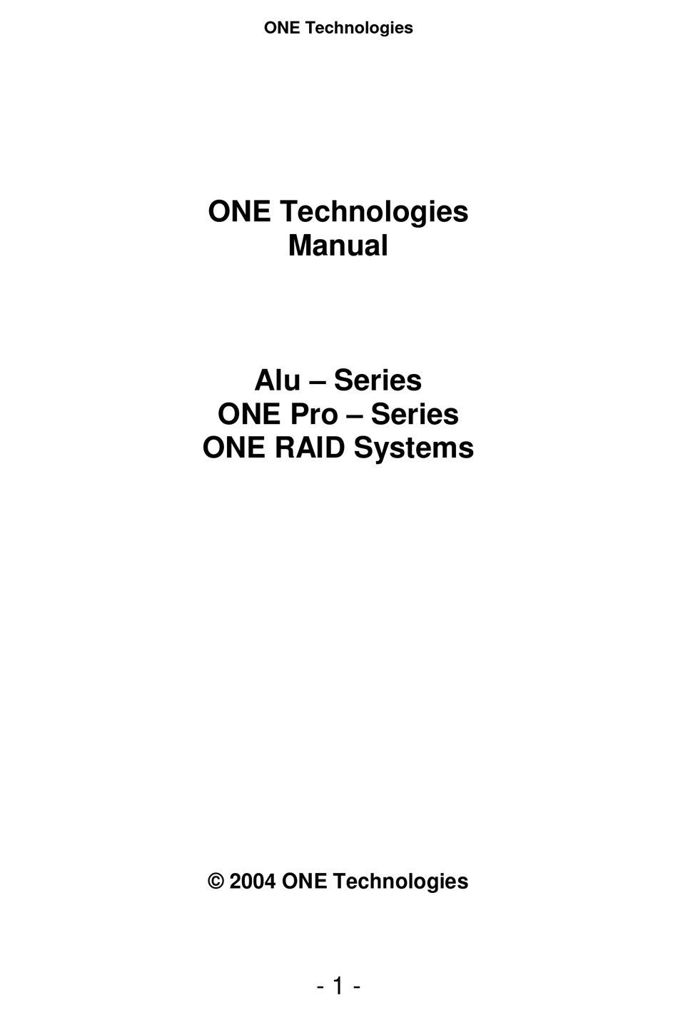 ONE TECHNOLOGIES ALUWRITER CD-R/RW MANUAL Pdf Download | ManualsLib