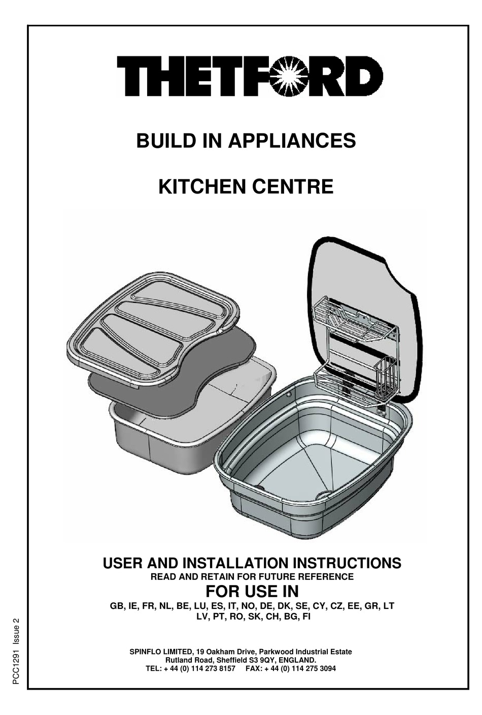 THETFORD KITCHEN CENTRE USER AND INSTALLATION INSTRUCTIONS MANUAL Pdf Download ManualsLib
