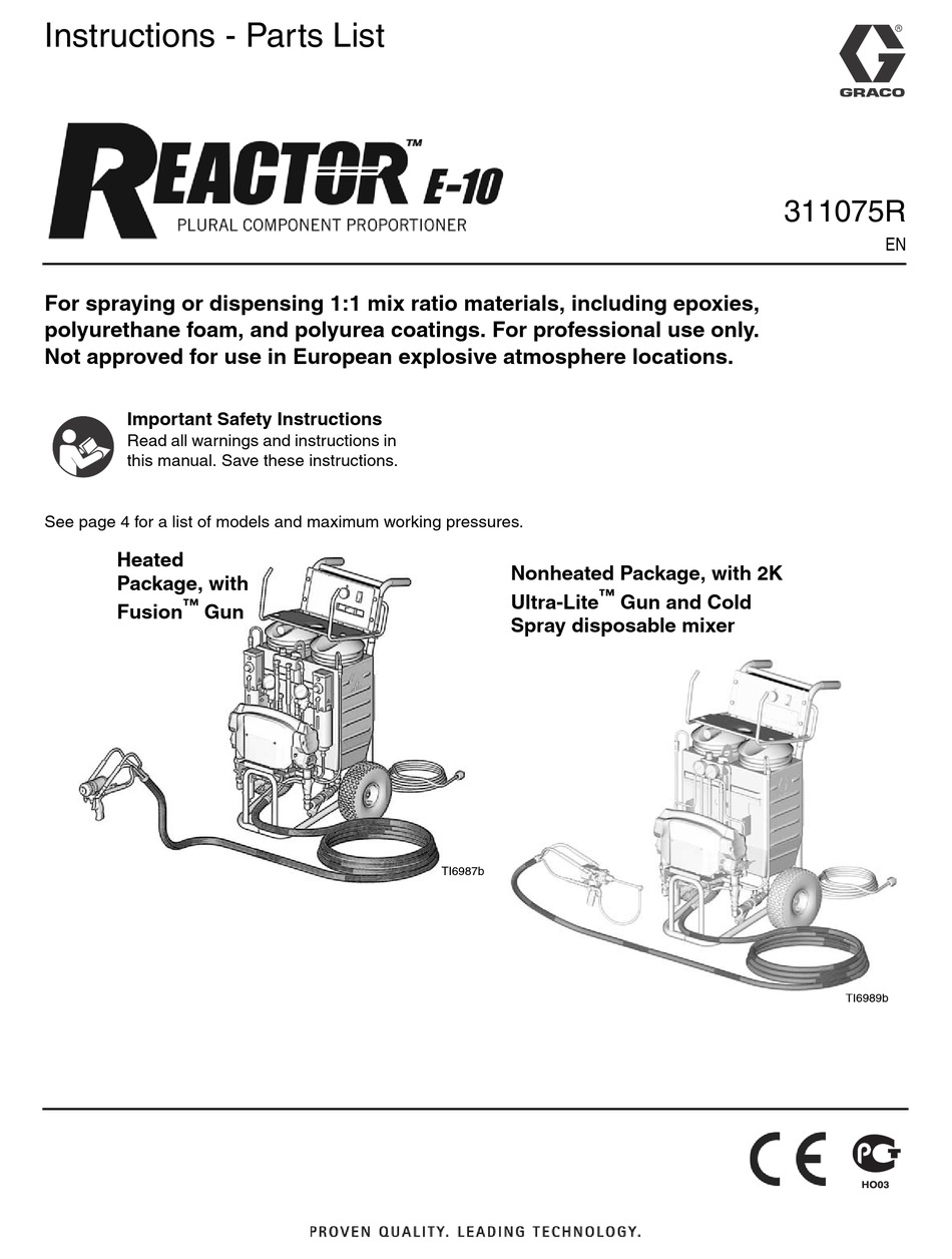 Установка reactor e 10 hp