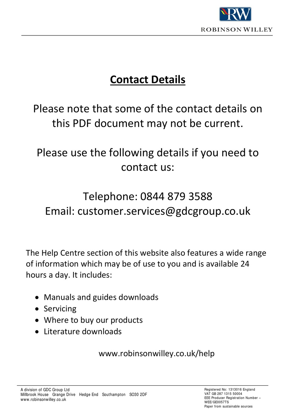ROBINSON WILLEY WARMPLAN XX SERIES USER MANUAL Pdf Download | ManualsLib