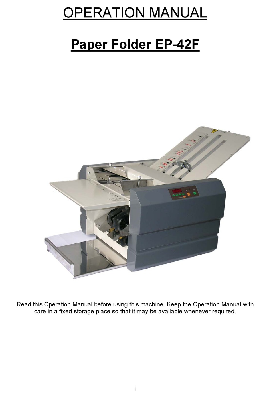 UNITEC EP42F OPERATION MANUAL Pdf Download ManualsLib