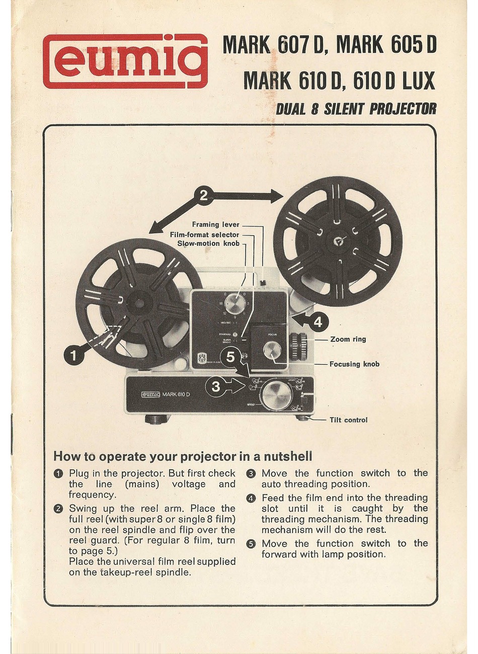 eumig mark 501 projector manual