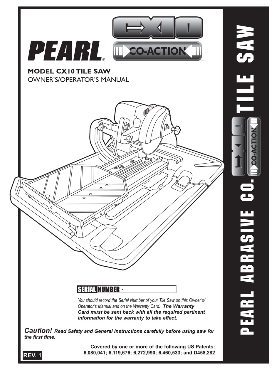 PEARL CX10 OWNER'S/OPERATOR'S MANUAL Pdf Download ManualsLib