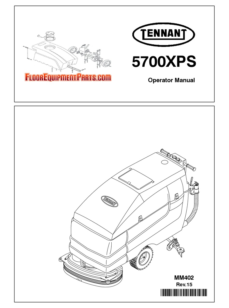TENNANT 5700XPS OPERATING INSTRUCTIONS MANUAL Pdf Download | ManualsLib