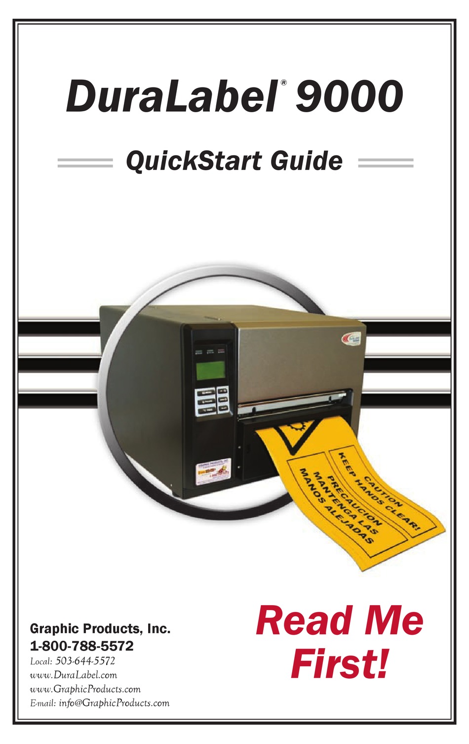 DURALABEL 9000 QUICK START MANUAL Pdf Download ManualsLib