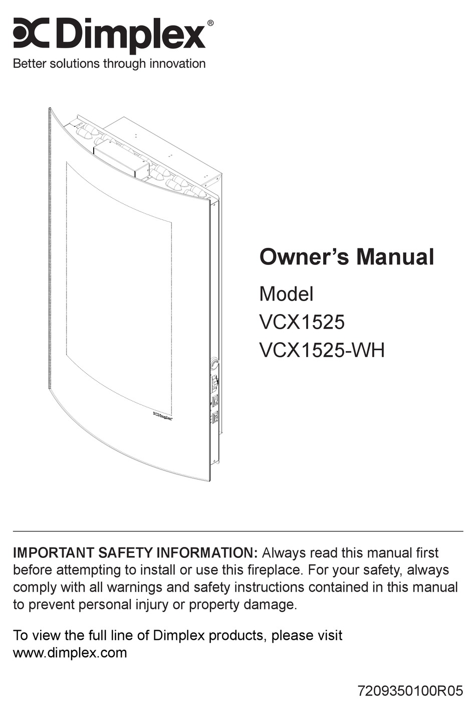 DIMPLEX VCX1525 OWNER'S MANUAL Pdf Download | ManualsLib