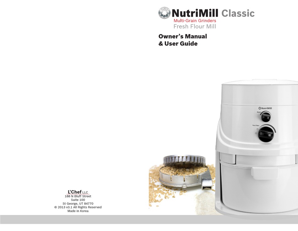 nutrimill instruction manual