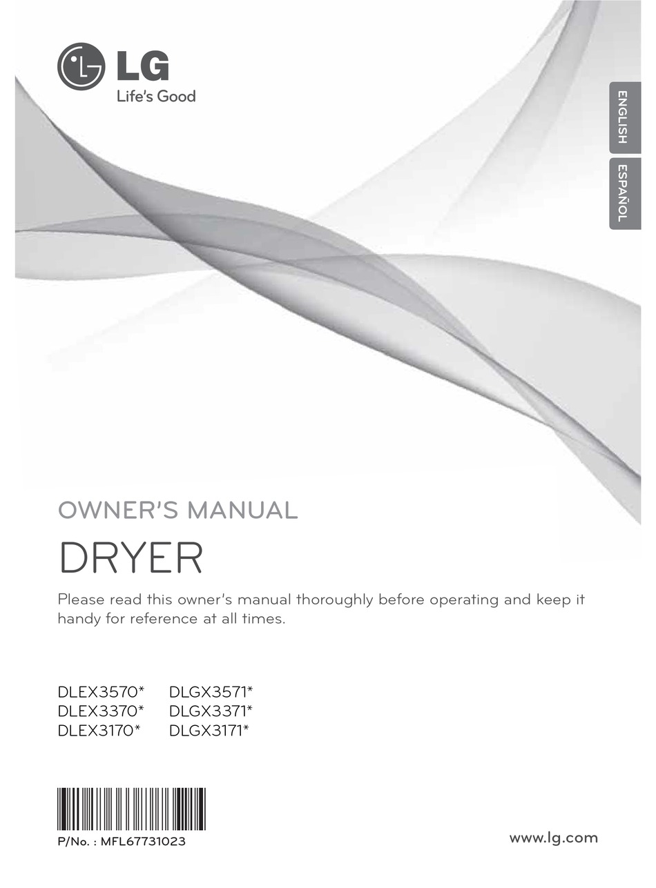 LG DLEX3570 SERIES OWNER'S MANUAL Pdf Download | ManualsLib