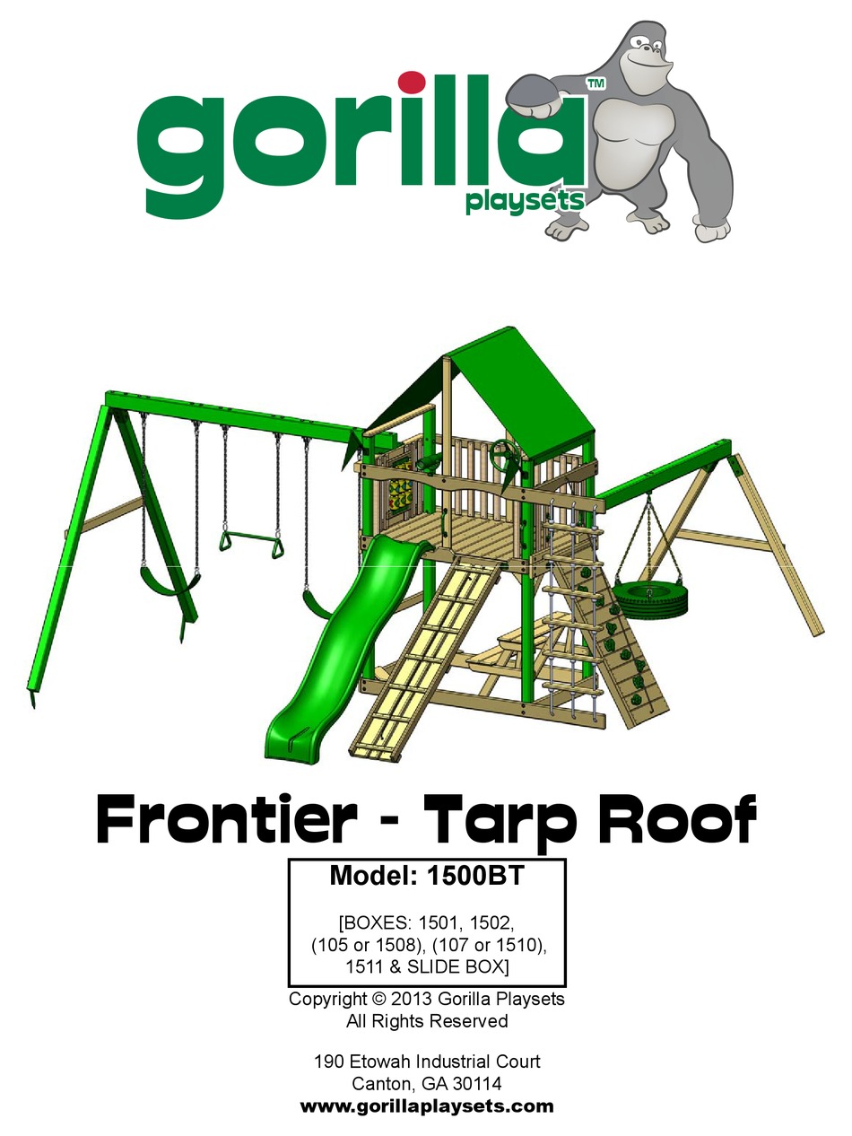 GORILLA PLAYSETS MODEL 1500BT MANUAL Pdf Download ManualsLib