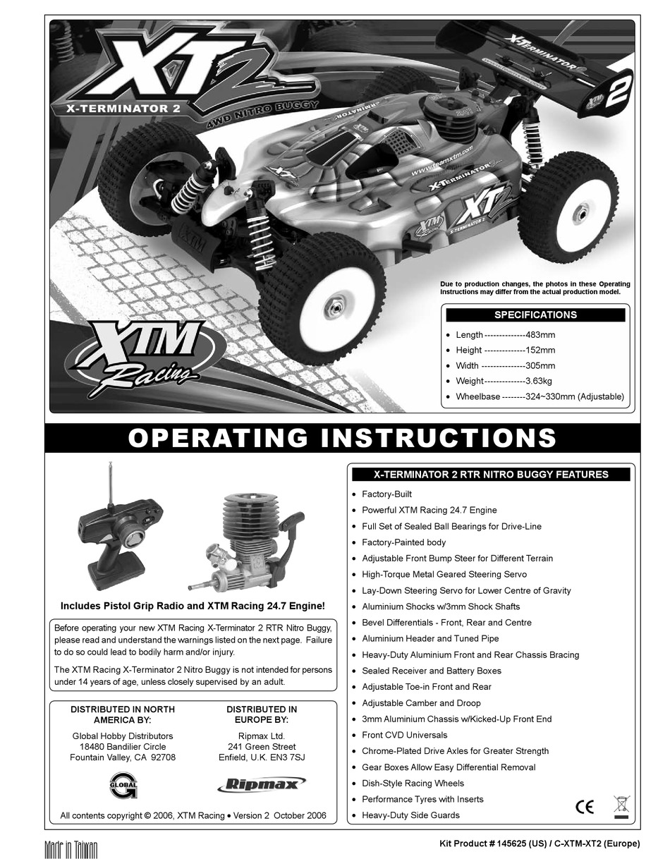 Option XT2 & XST 18T Xtm Racing Clutch Bell 