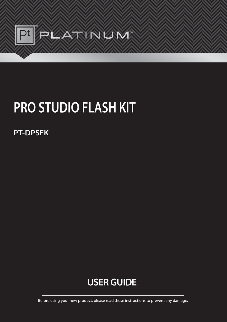 Platinum Pro Studio Flash Kit PT-DPSFK in Hard Case Photography Studio Softbox 