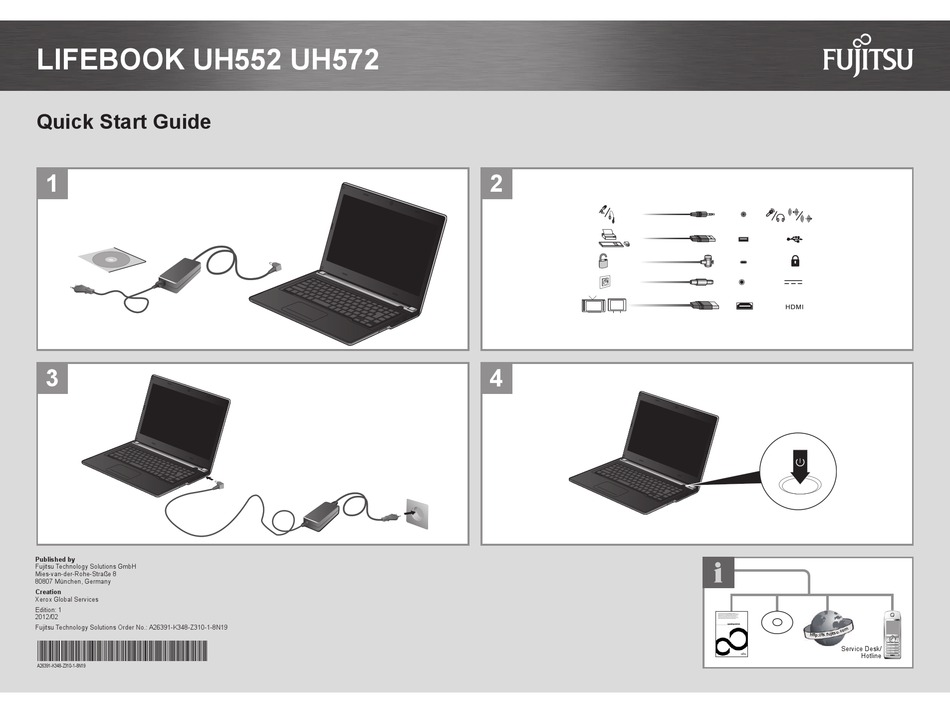 Fujitsu uh552 аккумулятор