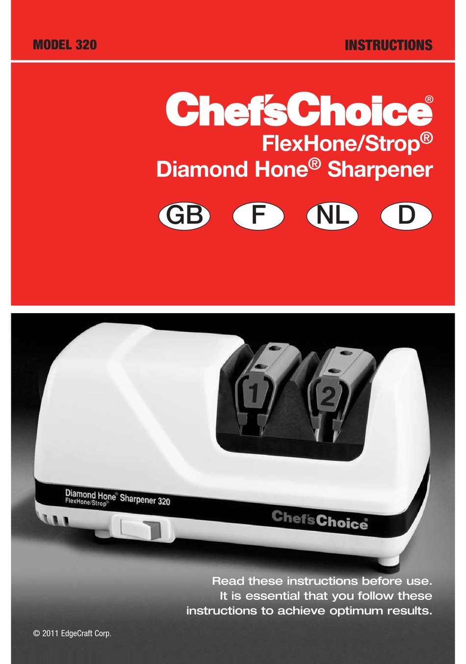 Chef S Choice 320 Instructions Manual Pdf Download Manualslib