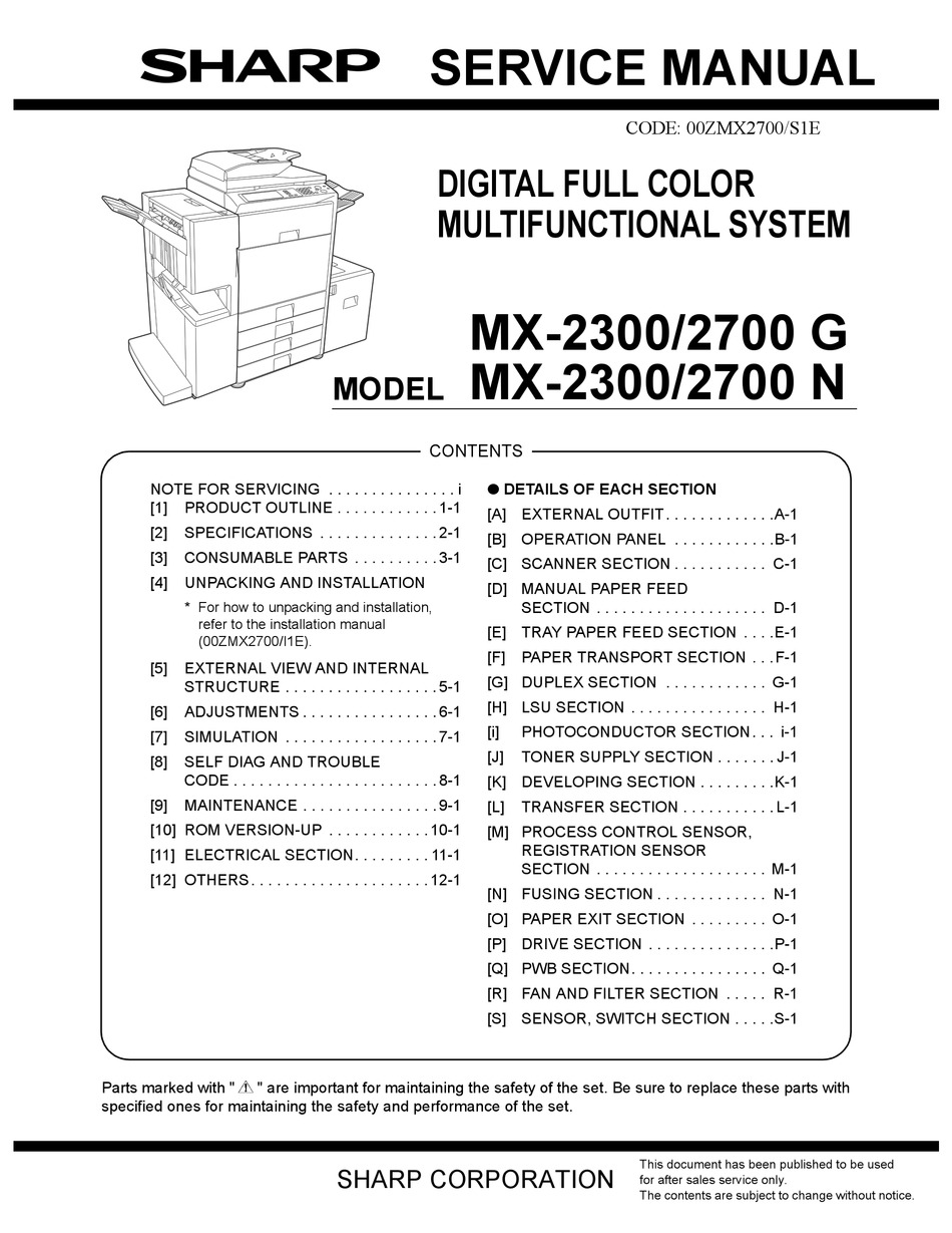 Driver Sharp Mx 2300n Windows 7