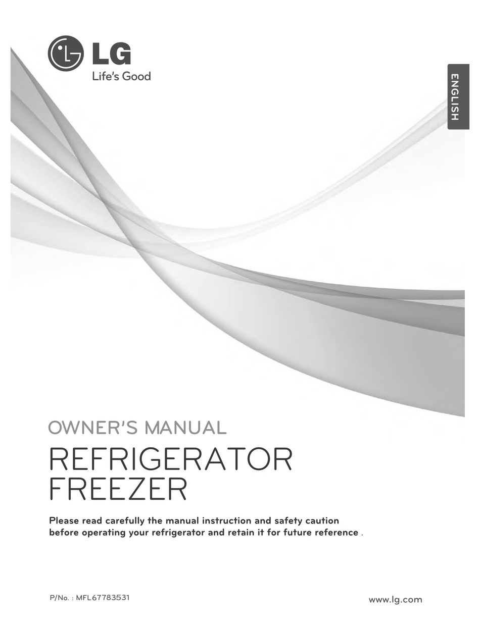 LG REFRIGERATOR FREEZER OWNER'S MANUAL Pdf Download | ManualsLib
