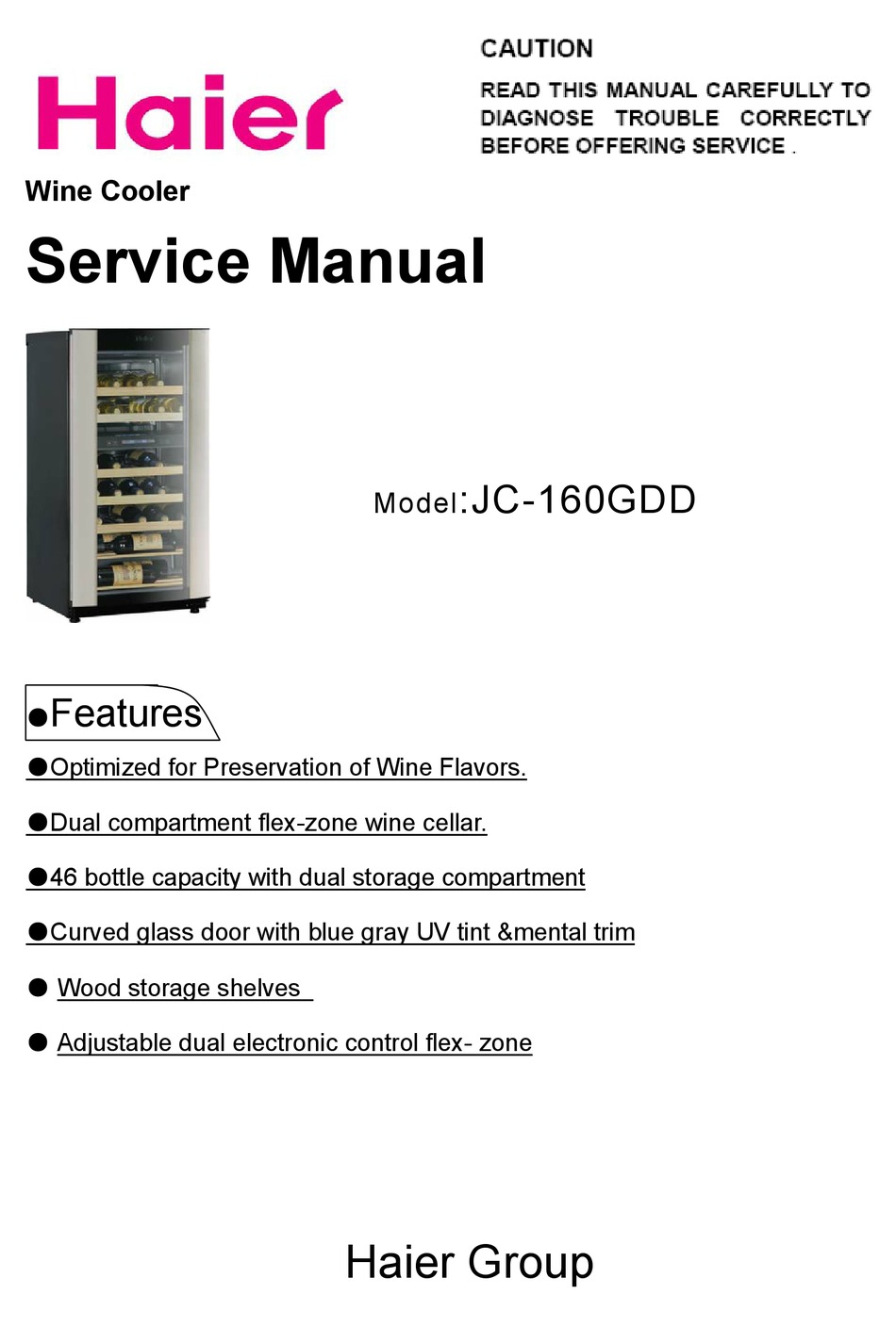 Haier Jc 160gdd Service Manual Pdf Download Manualslib