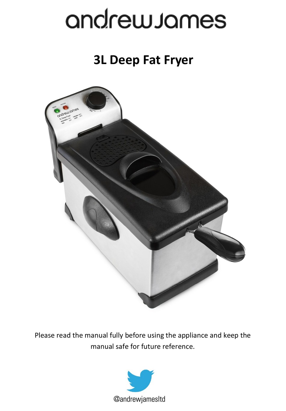 ANDREW JAMES 3L DEEP FAT FRYER USER MANUAL Pdf Download ManualsLib