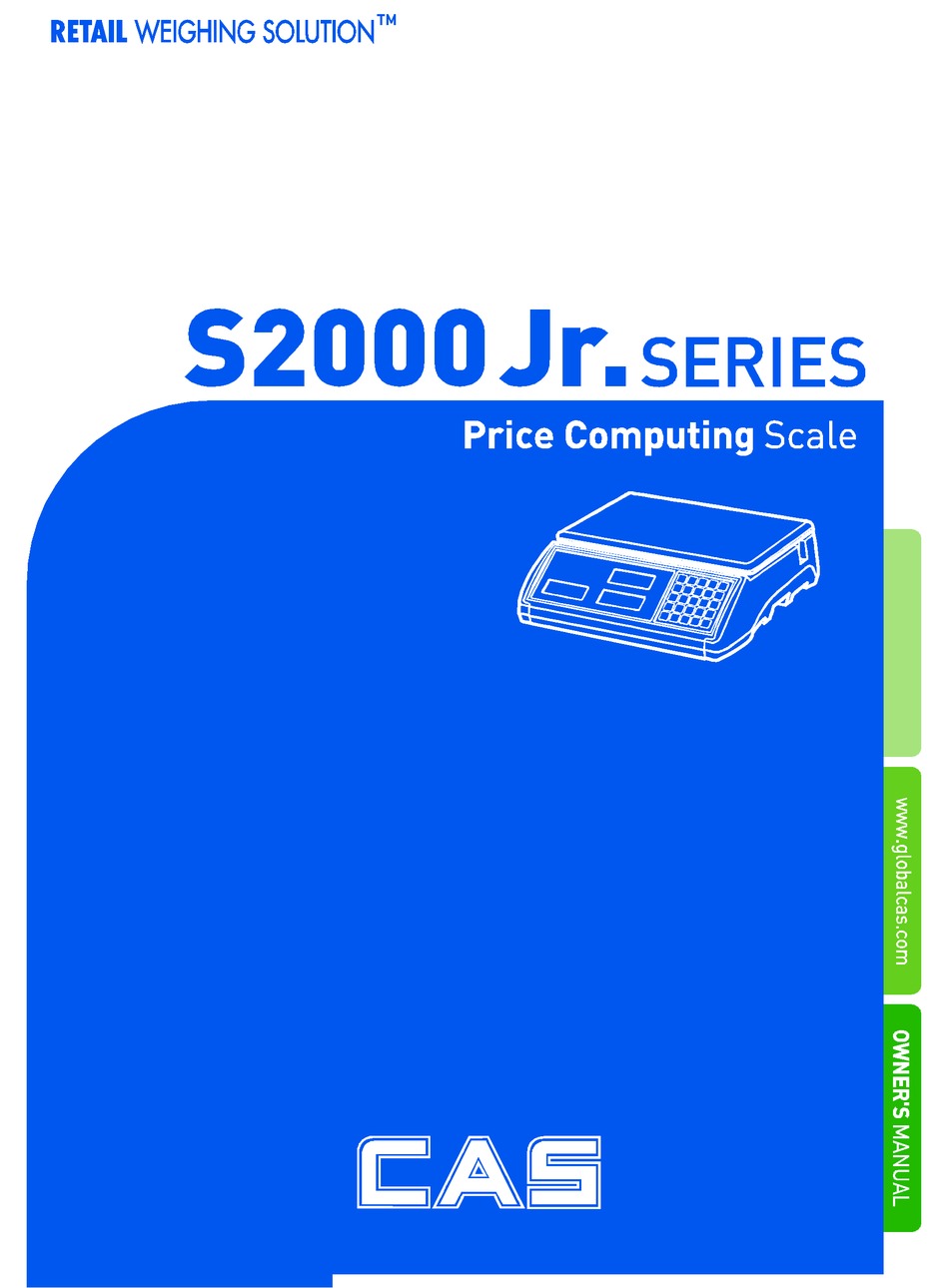 Cas S2000 Jr Series User Manual Pdf Download Manualslib