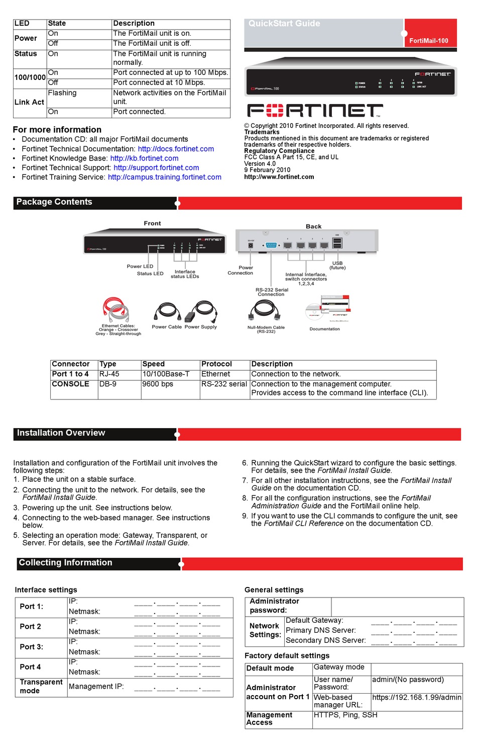 fortinet support packages