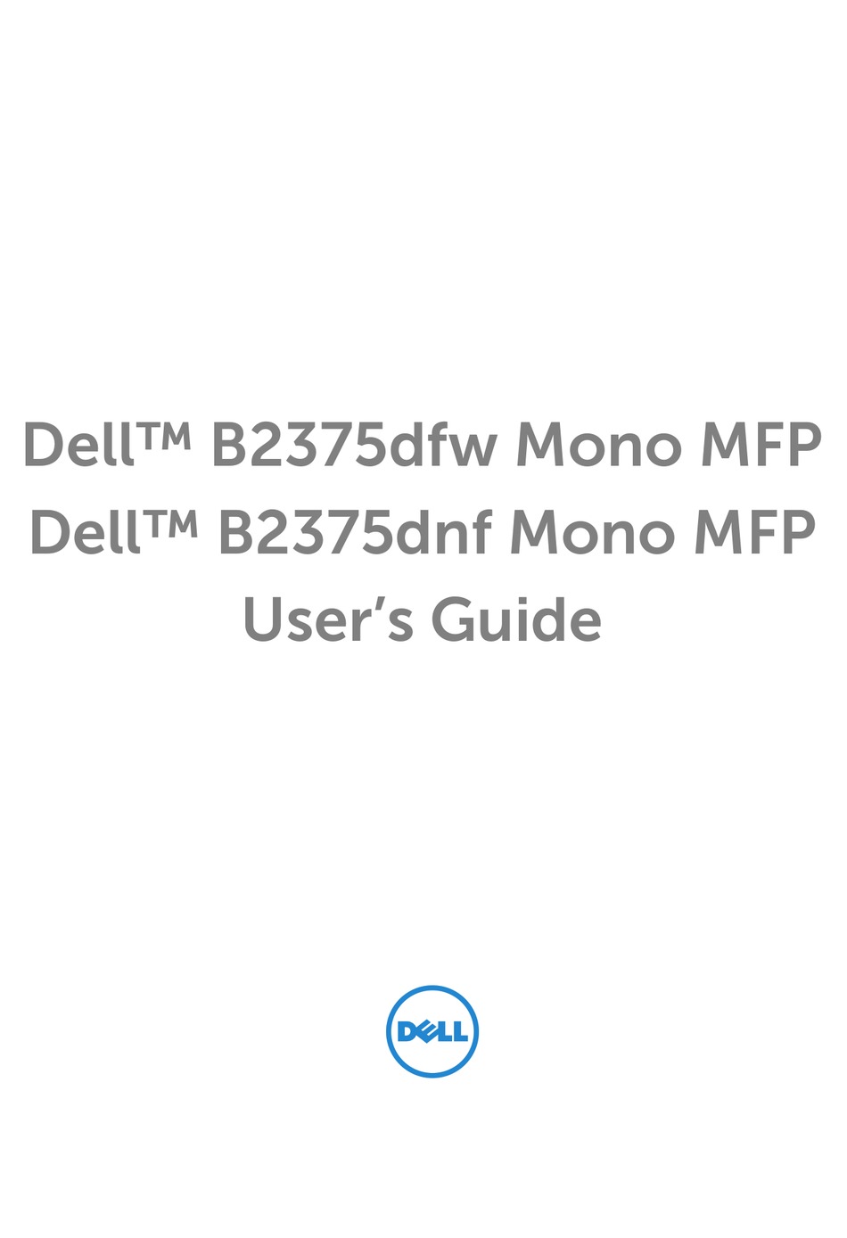 Scan To Pc/Network Pc - Dell B2375dfw 