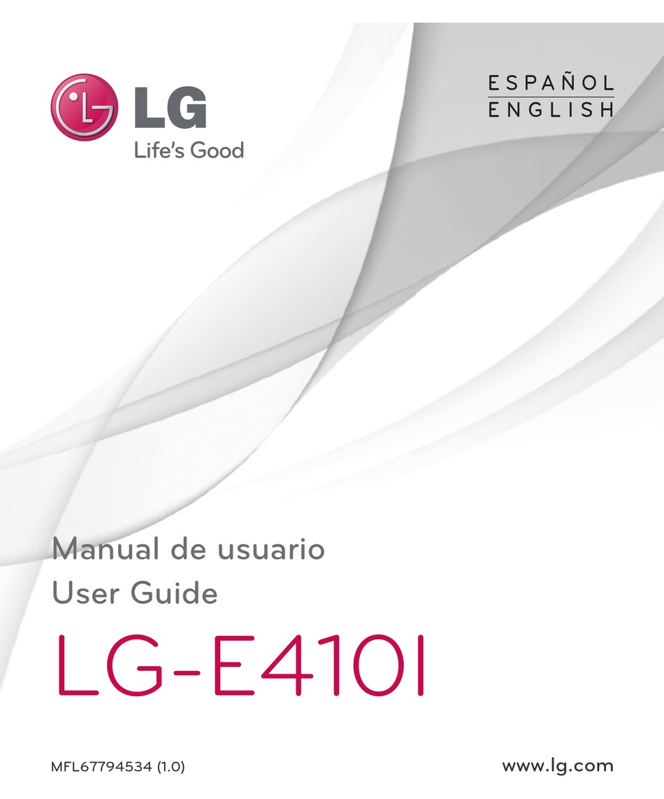 LG E410I USER MANUAL Pdf Download ManualsLib