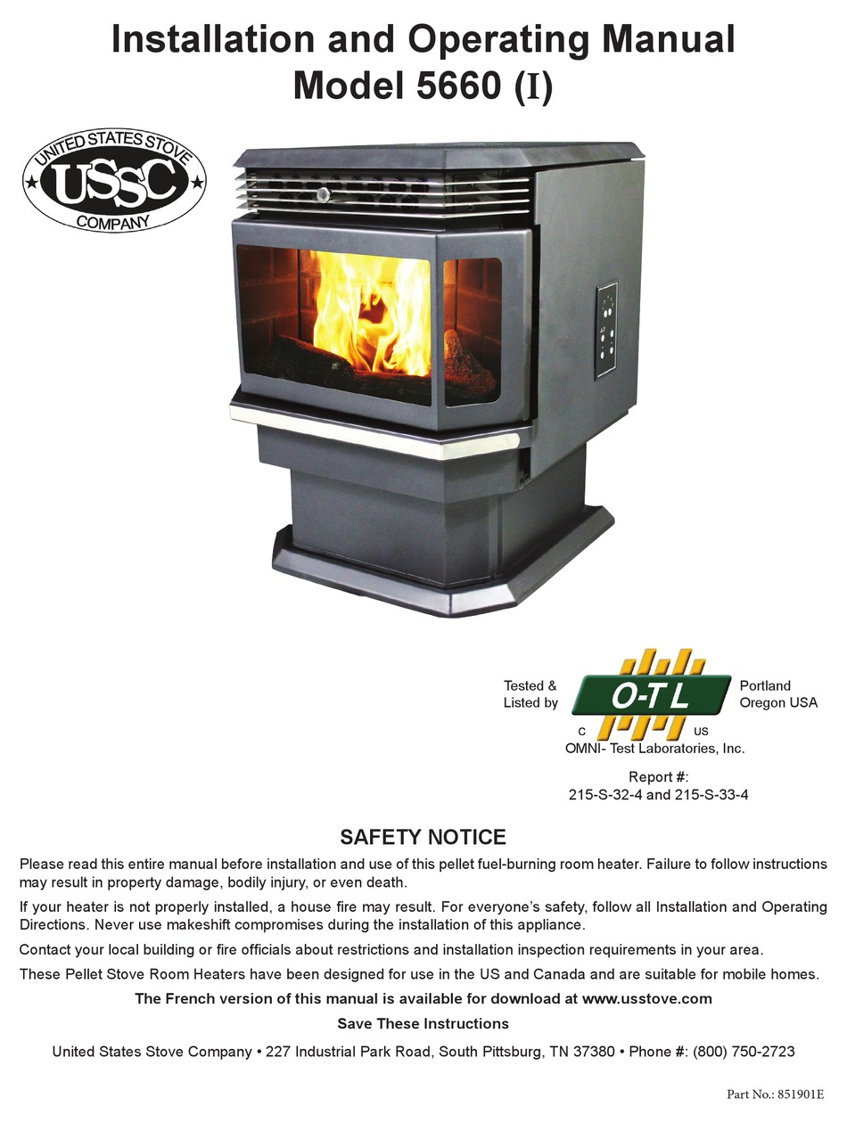USSC 5660 (I) INSTALLATION AND OPERATING MANUAL Pdf Download | ManualsLib