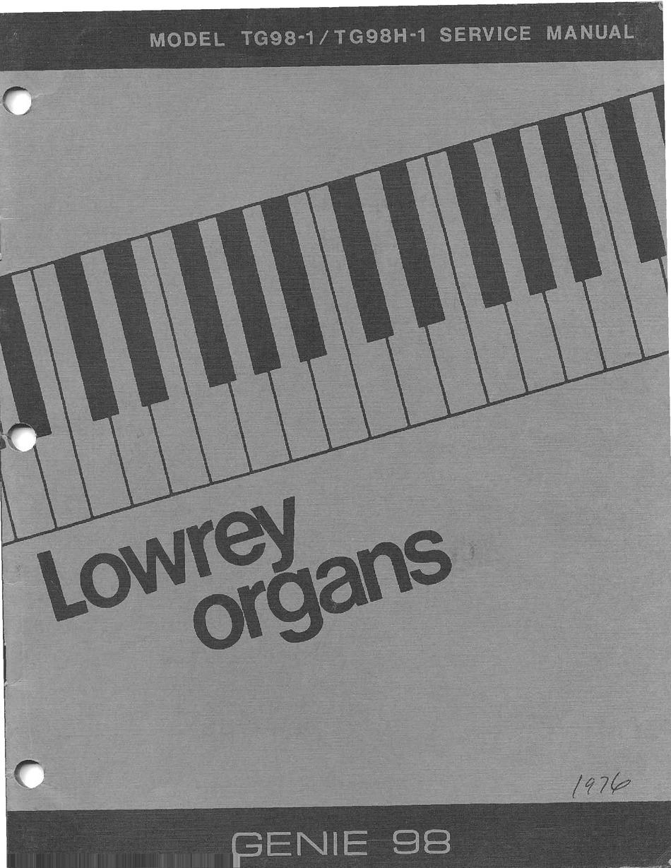 lowrey organ manual pdf