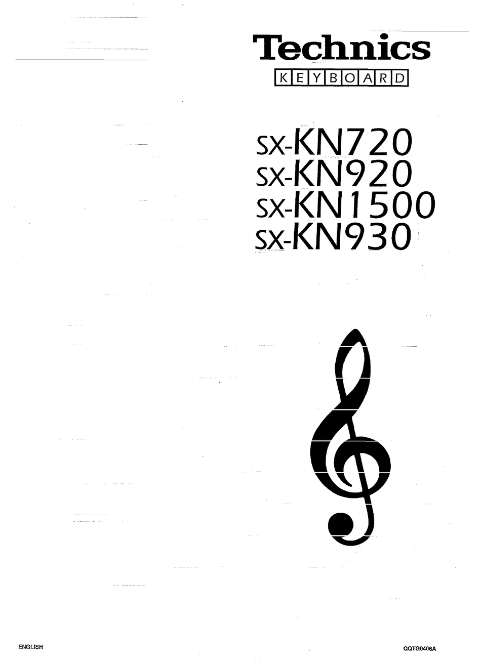 TECHNICS SX-KN720 MANUAL Pdf Download | ManualsLib