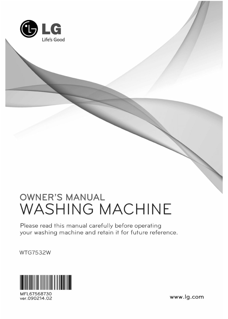 LG WTG7532W OWNER'S MANUAL Pdf Download | ManualsLib