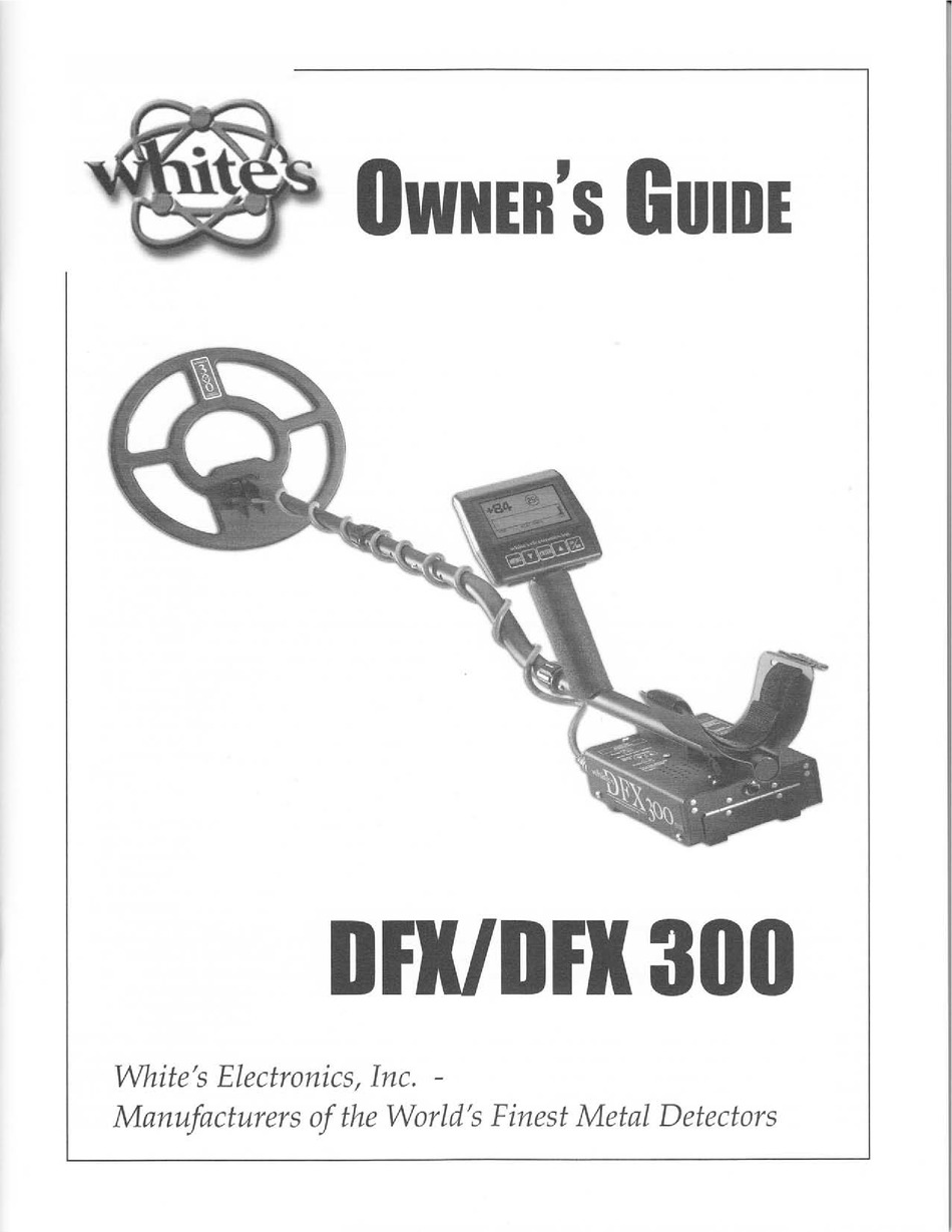 Whites Dfx Owner S Manual Pdf Download Manualslib