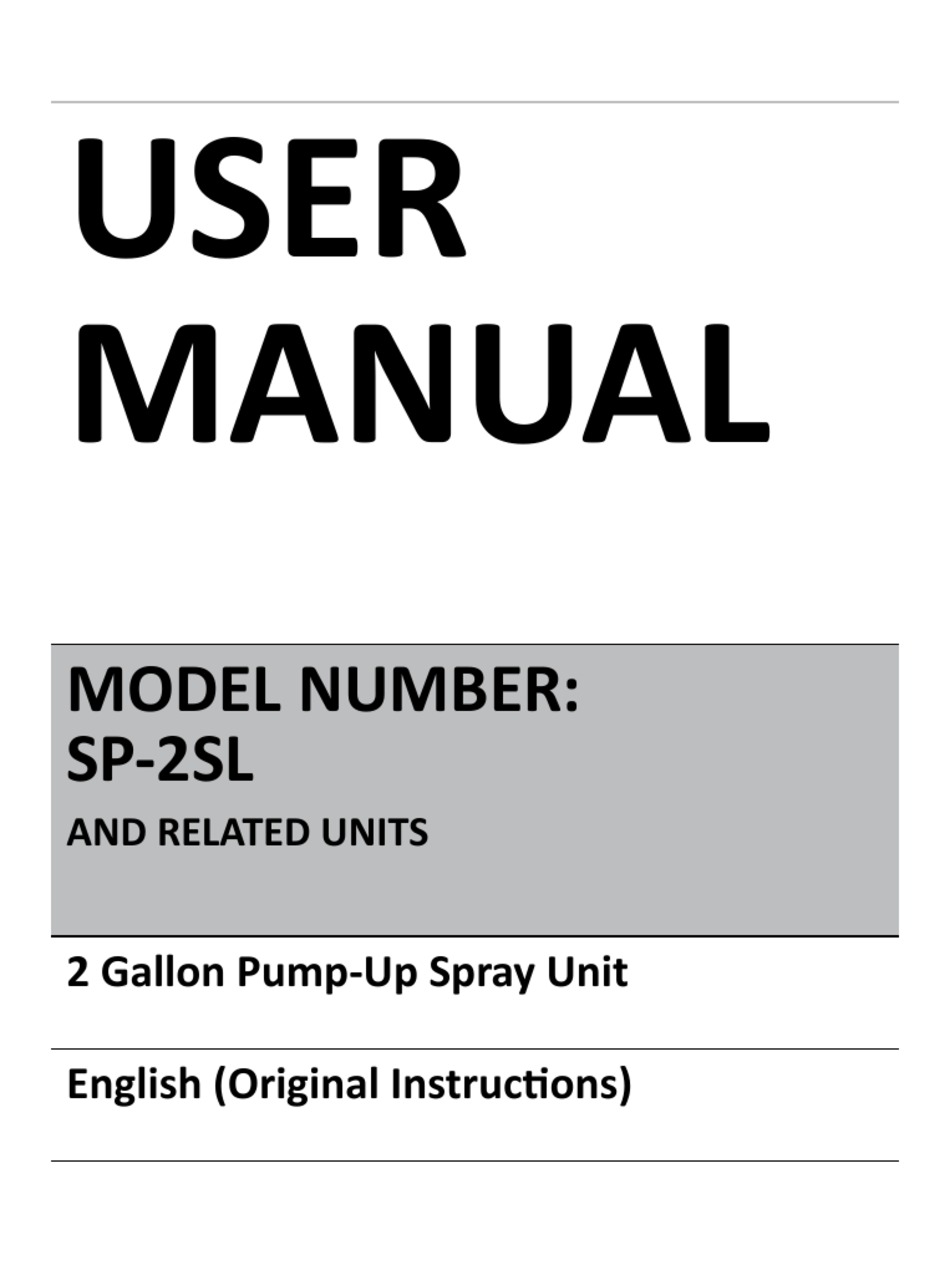 INNOVATIVE CLEANING EQUIPMENT SP2SL USER MANUAL Pdf Download ManualsLib