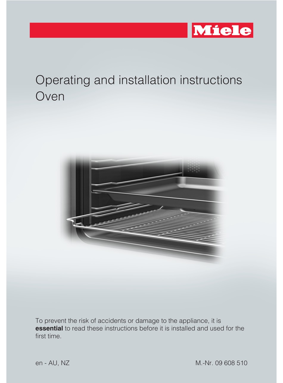 MIELE H6090B OPERATING AND INSTALLATION INSTRUCTIONS Pdf Download