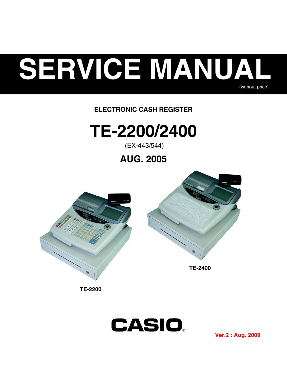 CASIO TE-2200 SERVICE MANUAL Pdf Download | ManualsLib