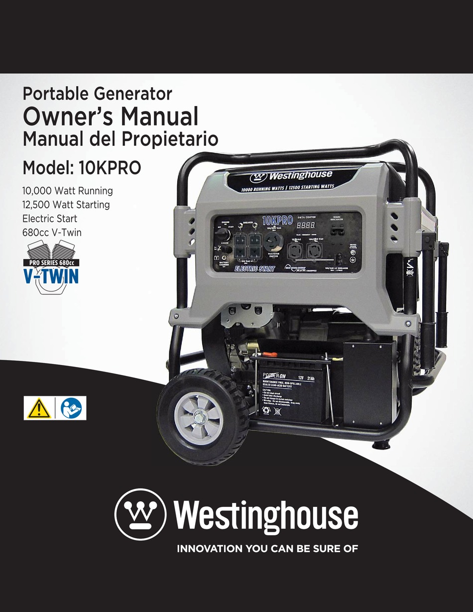 WESTINGHOUSE 10KPRO OWNER'S MANUAL Pdf Download | ManualsLib