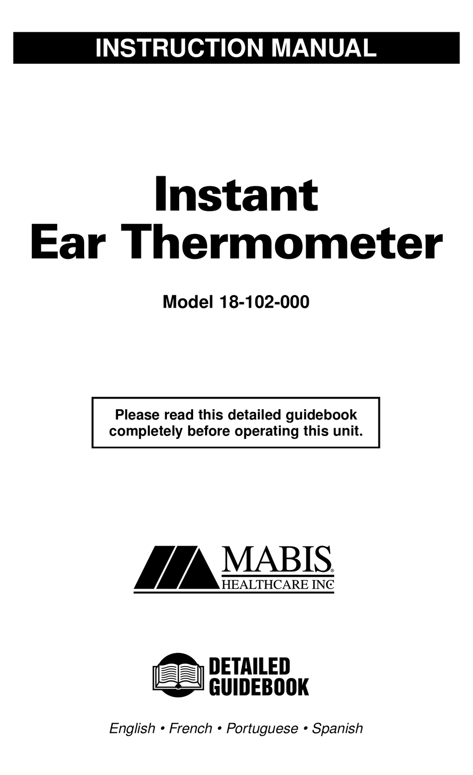 Mabis ear online thermometer