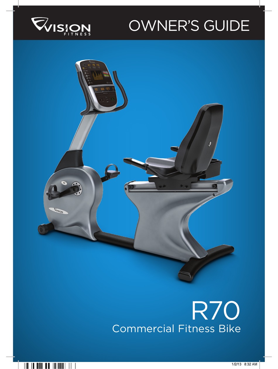 VISION FITNESS R70 OWNER'S MANUAL Pdf 