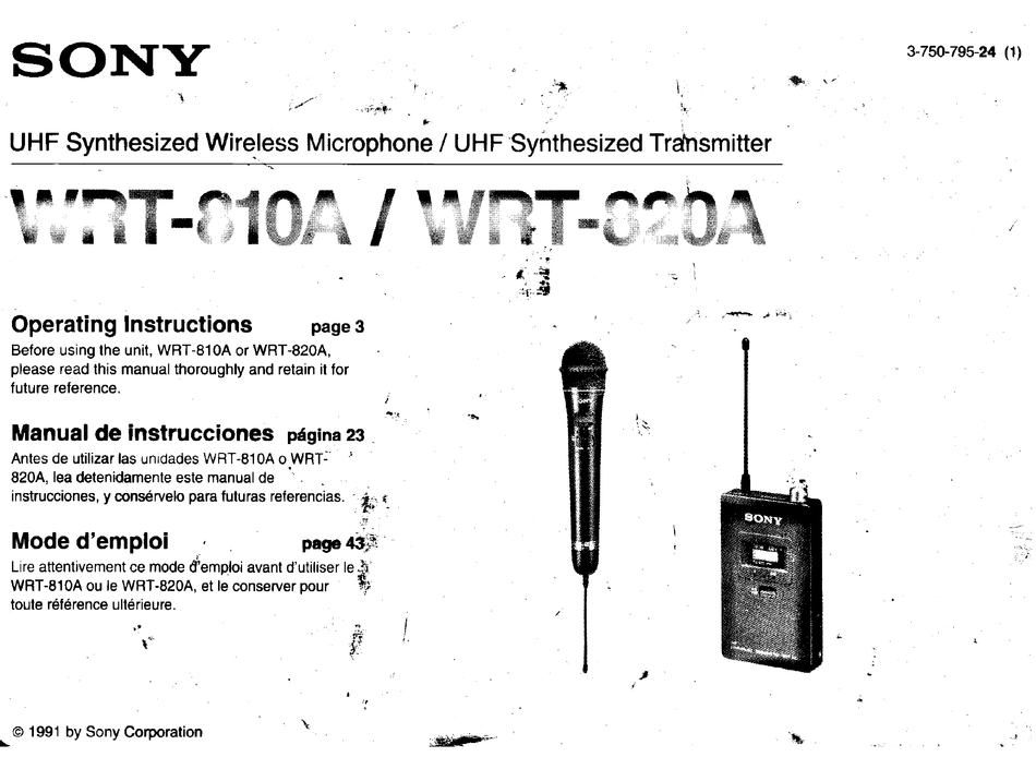 1252 SONY WRT-867A Transmitter 