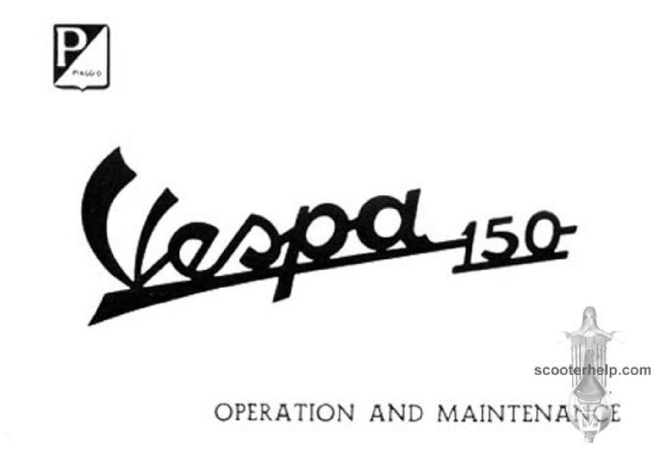 VESPA 150 OPERATION AND MAINTENANCE Pdf Download ManualsLib