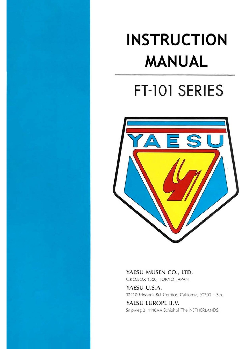 YAESU FT-101 SERIES INSTRUCTION MANUAL Pdf Download | ManualsLib