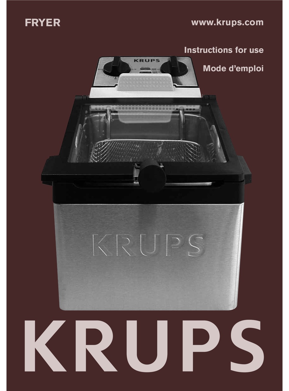 KRUPS FRYER USER MANUAL Pdf Download ManualsLib
