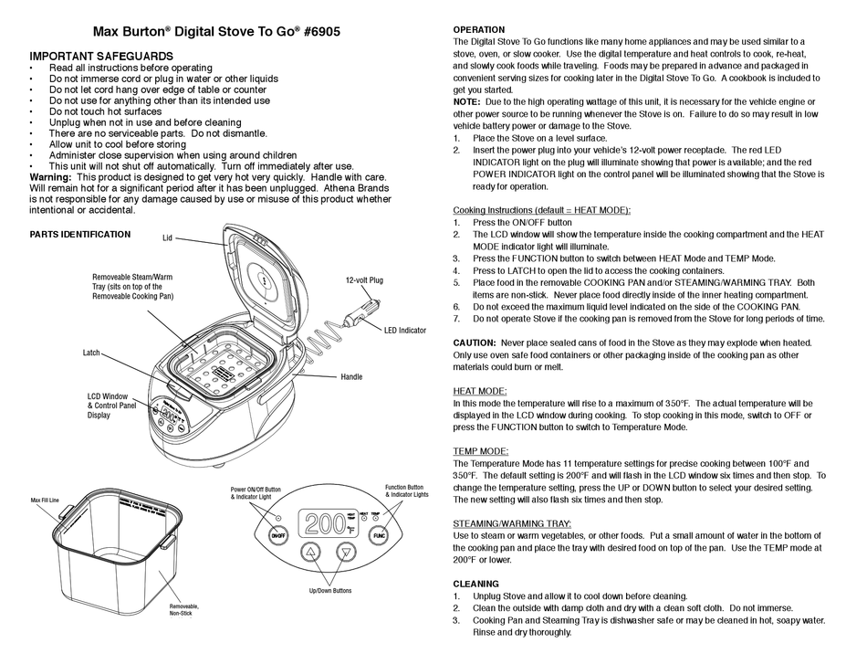 Max Burton Pot Popper 12v