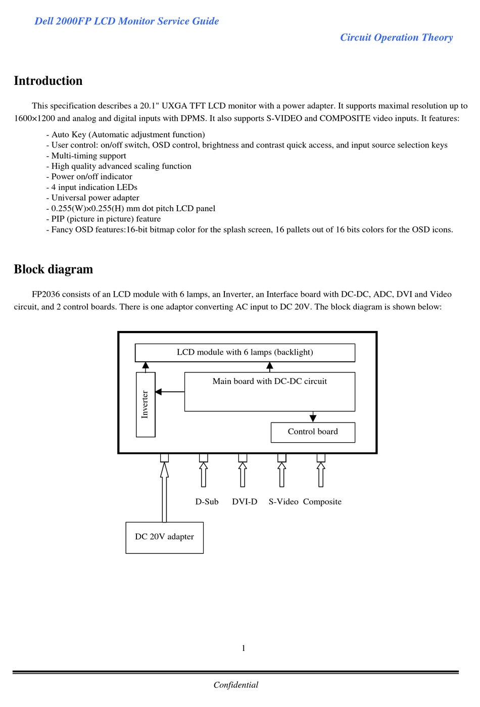 Dell 2000fp Service Manual Pdf Download Manualslib
