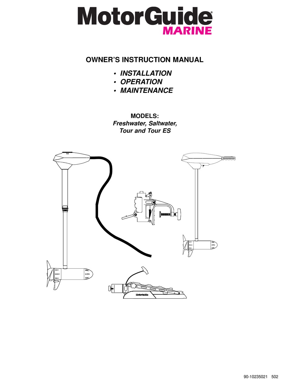 Motorguide Freshwater Owner S Instruction Manual Pdf Download Manualslib