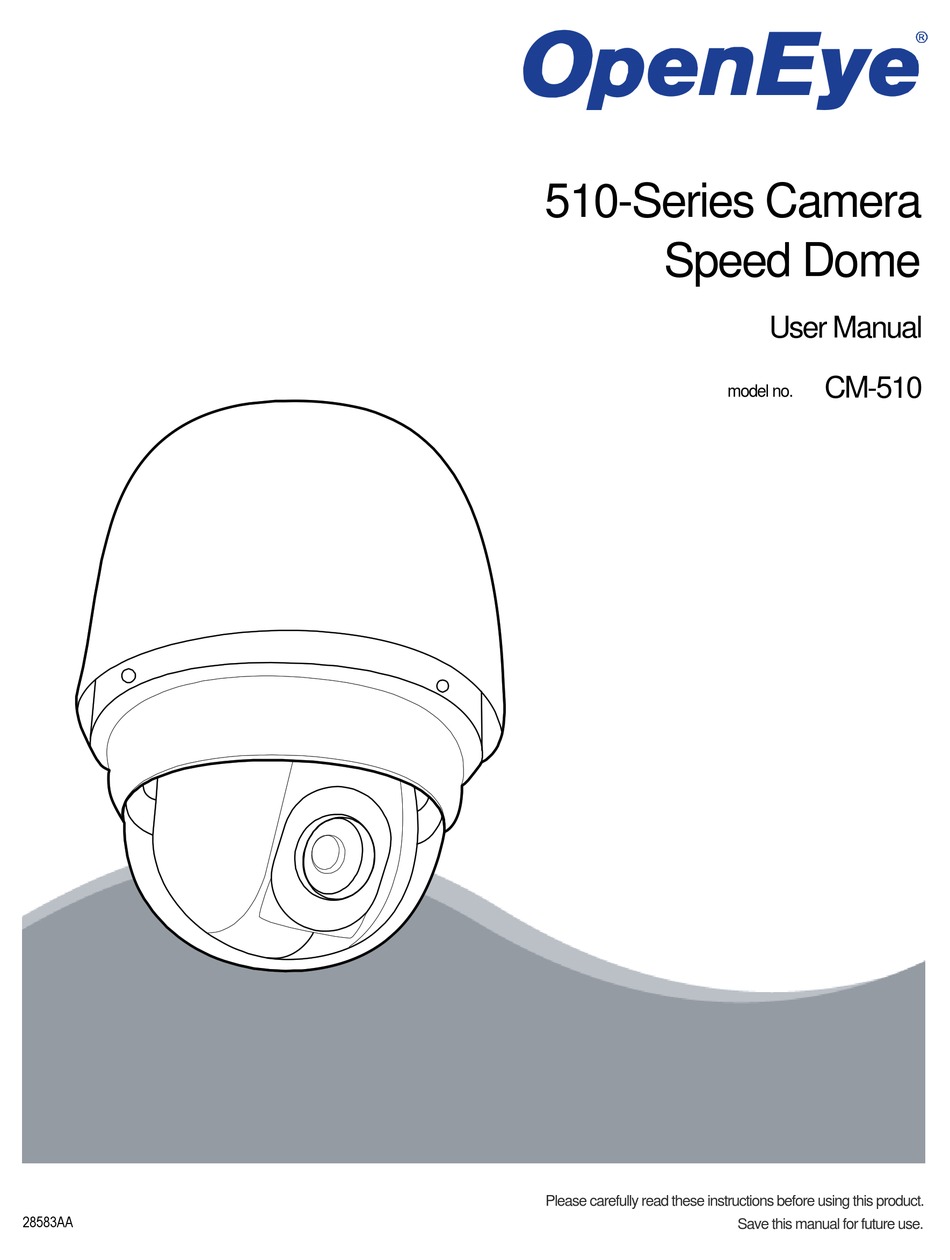 OPENEYE CM-510 USER MANUAL Pdf Download | ManualsLib